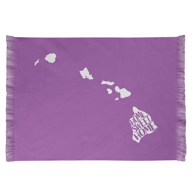 Tapis de la surface mauve hawaii