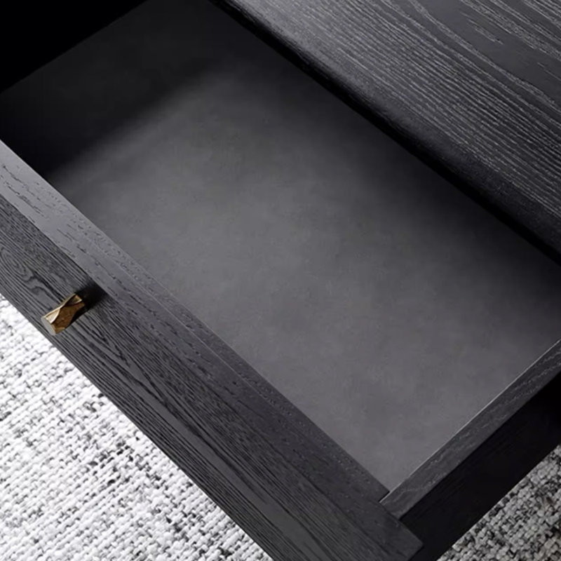 Meuble télé simple avec table basse noire