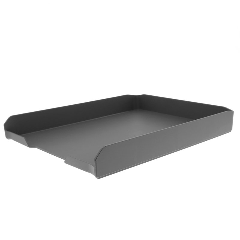 Rangement de papier empilable letter tray Yokum, Gris
