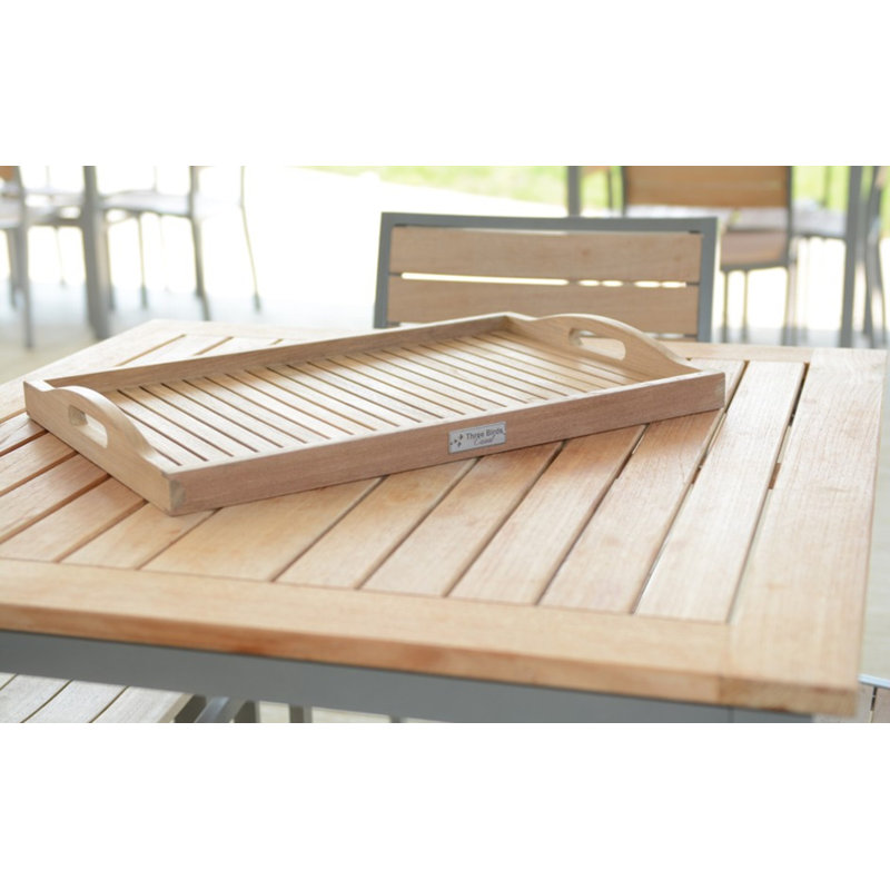 Teak Wood Outdoor Serving Tray