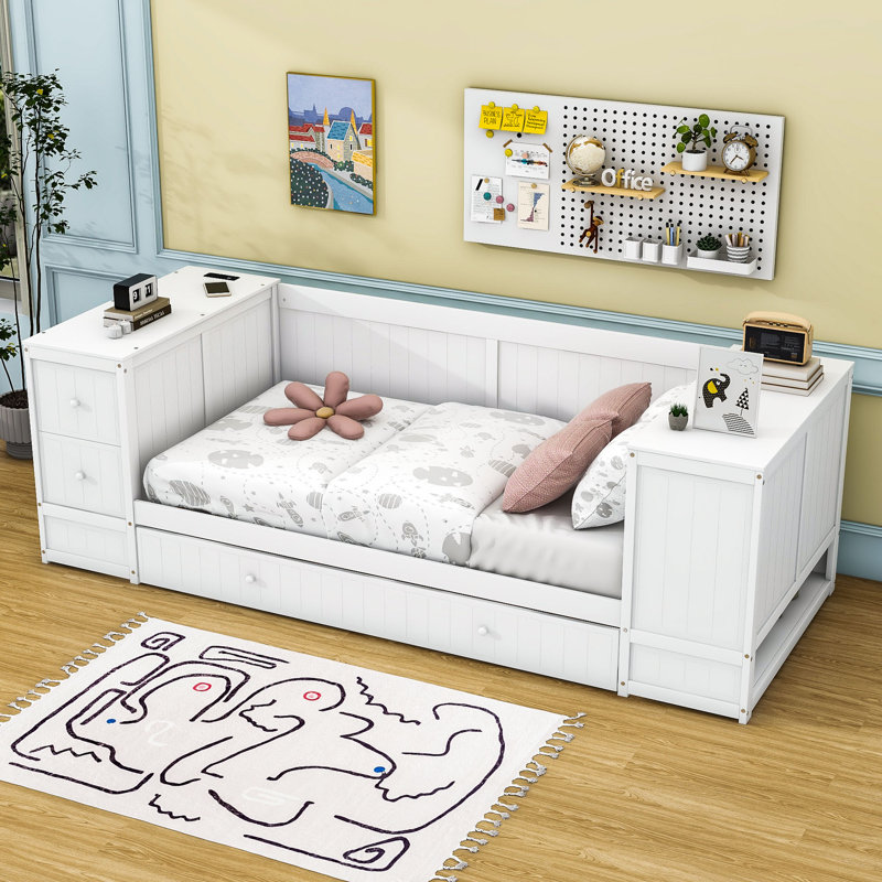 Azora Twin Daybed with Trundle, White