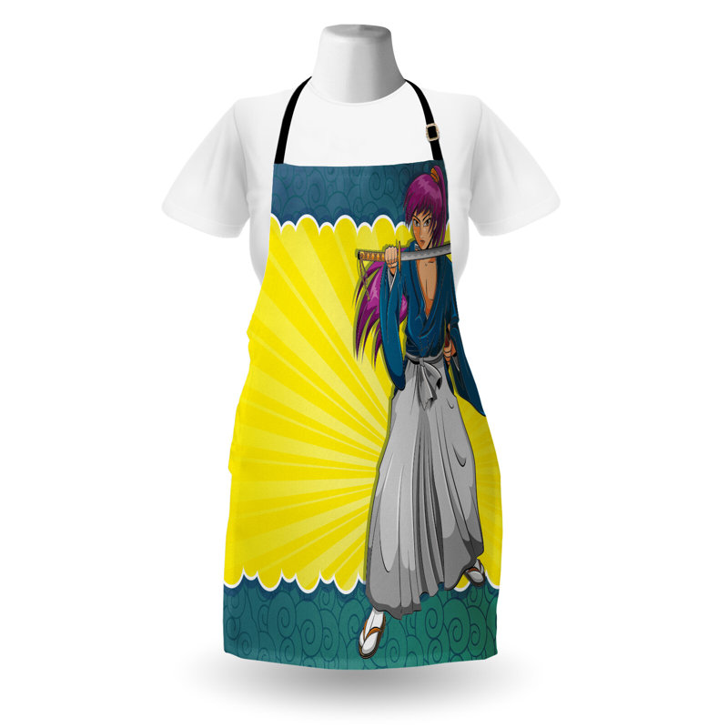 No Pattern Bib Apron