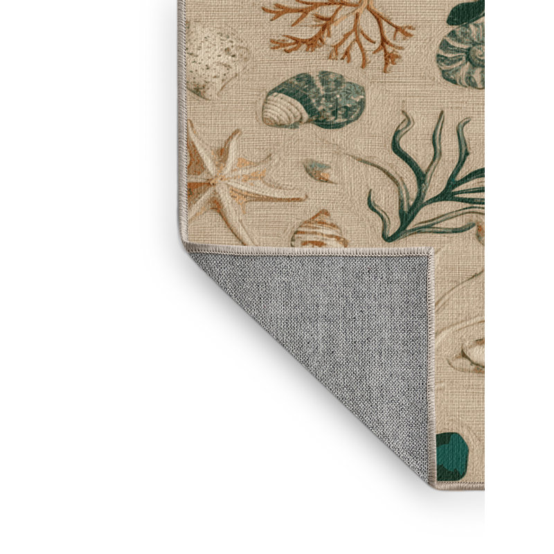  Tapis bord de mer lavable, Rectangulaire 2 pi x 3 pi