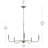 Ilia 5-Light Brushed Nickel Chandelier-127380304