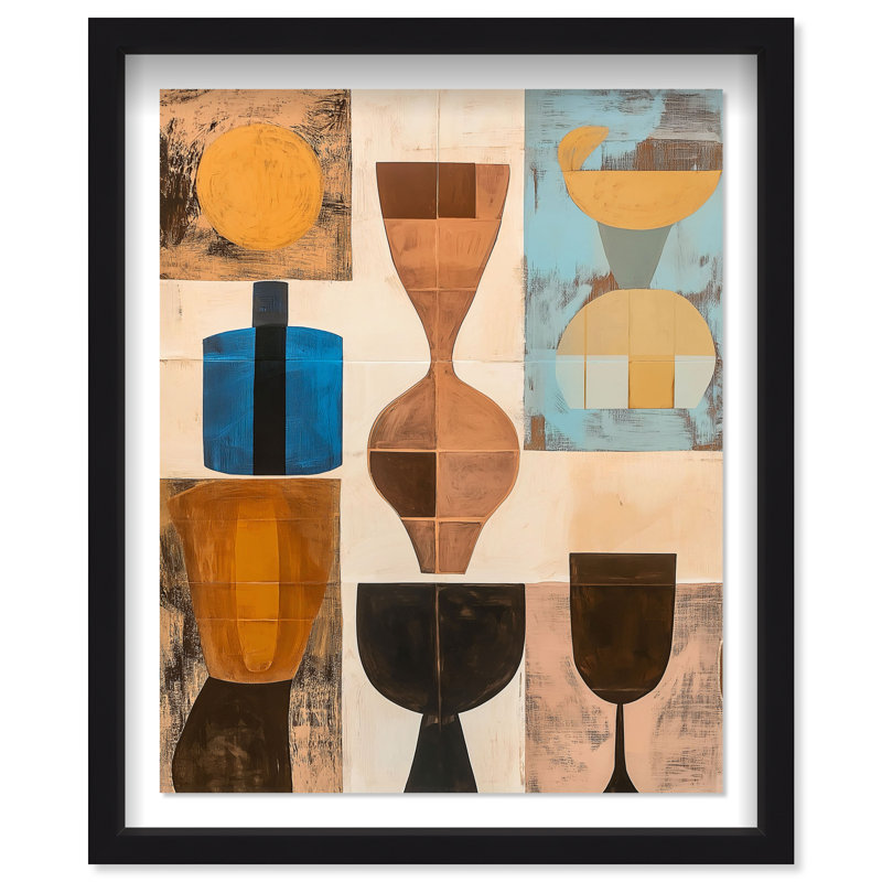 Translucent Tales II Shadowbox Abstract Print by Oliver Gal, Black Frame, 16 x 20, 31.5"H x 25.5"W, Black Frame