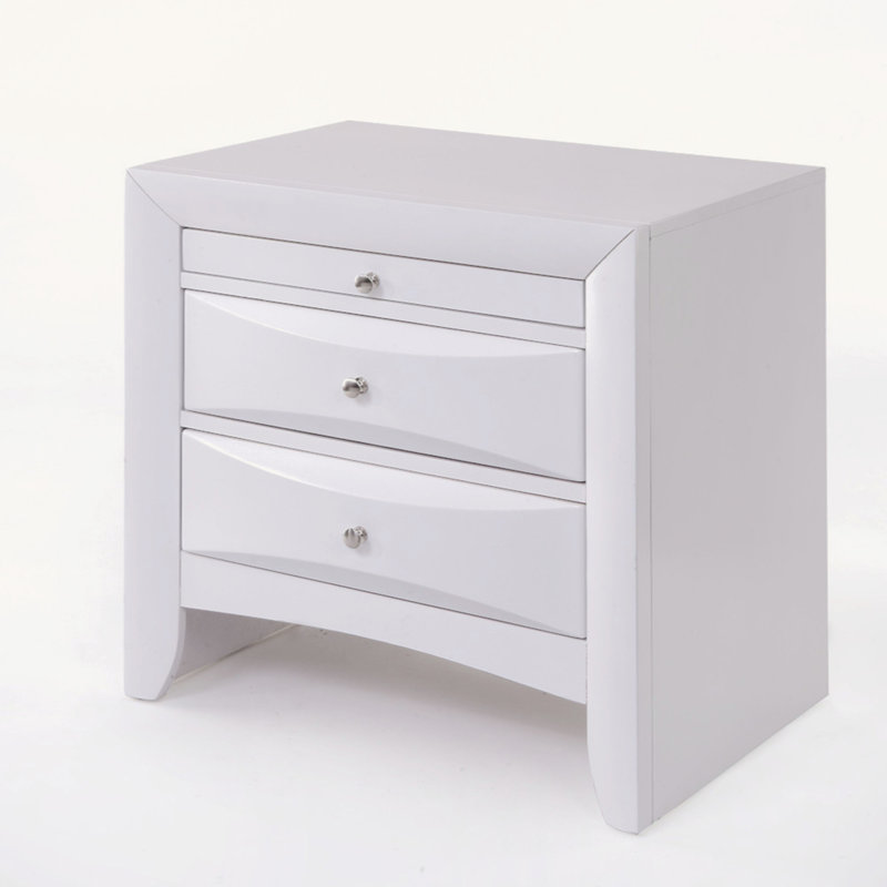 Table de chevet Ireland, Blanc