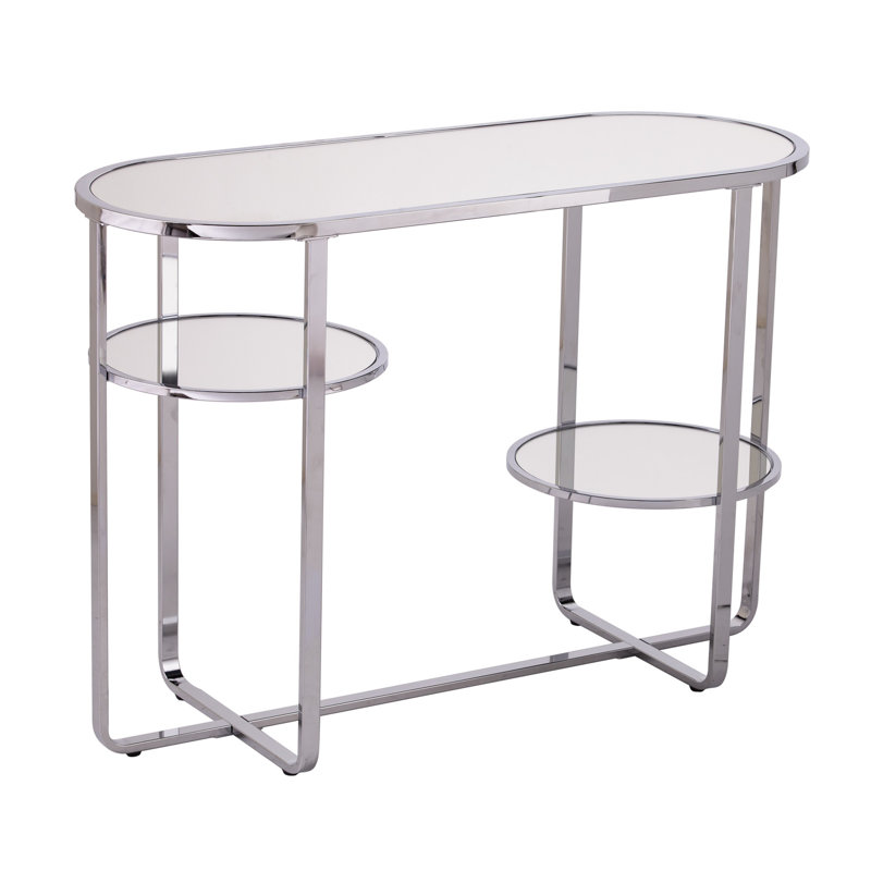 Maxina 42'' Glass Top Console Table