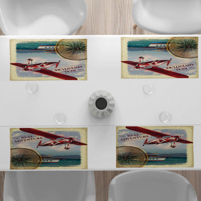 Polyester Abstract Rectangle Placemat