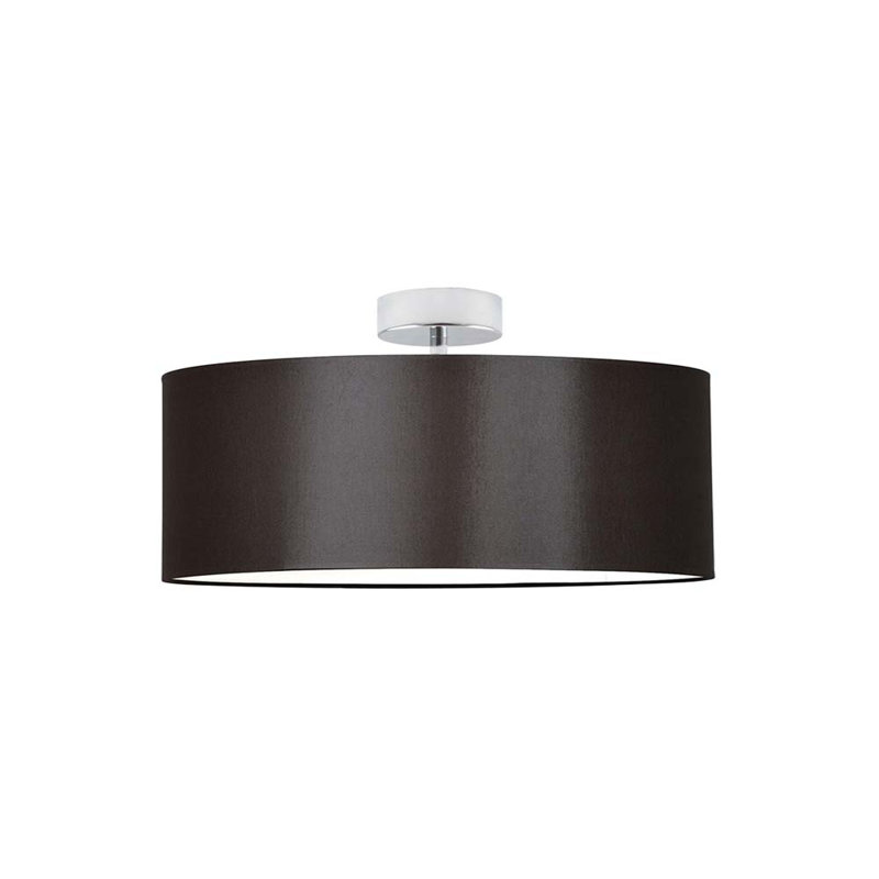 Audriona Semi Flush Mount, Chrome, 30cm H x 50cm W x 50cm D, Brown