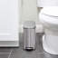 Qualiazero 1.3 Gallon Stainless Steel Slim Step On Bathroom Trash Can-87954553