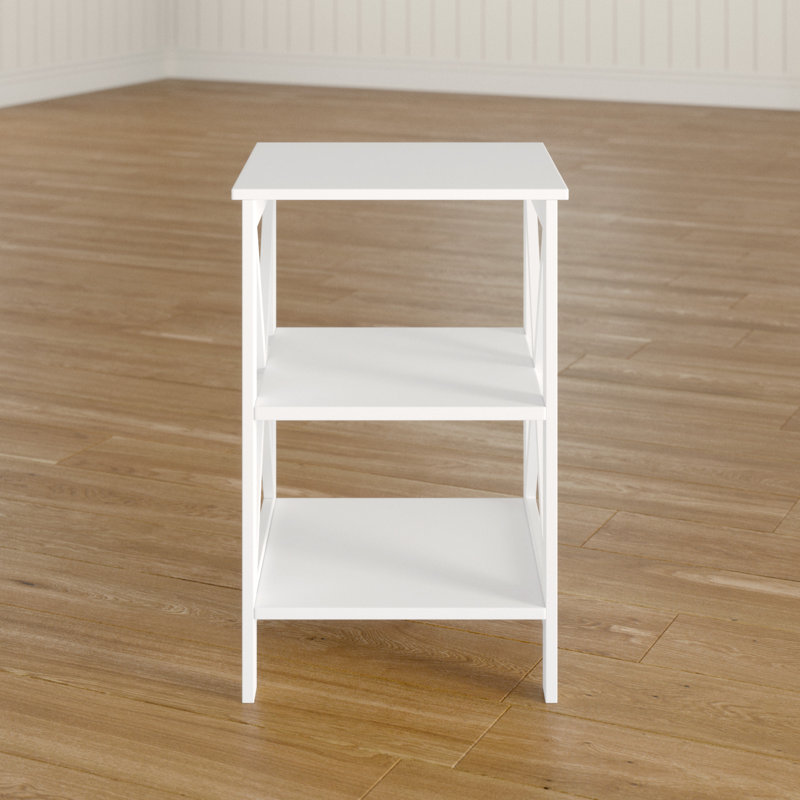 Hogue 40cm W Manufactured Wood Bedside Table, White