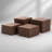 Durable Plastic Interlocking Deck Tiles, 44-Pack, 12x12 Inch, Waterproof and Easy to Install for Outdoor and Indoor Use, Brown