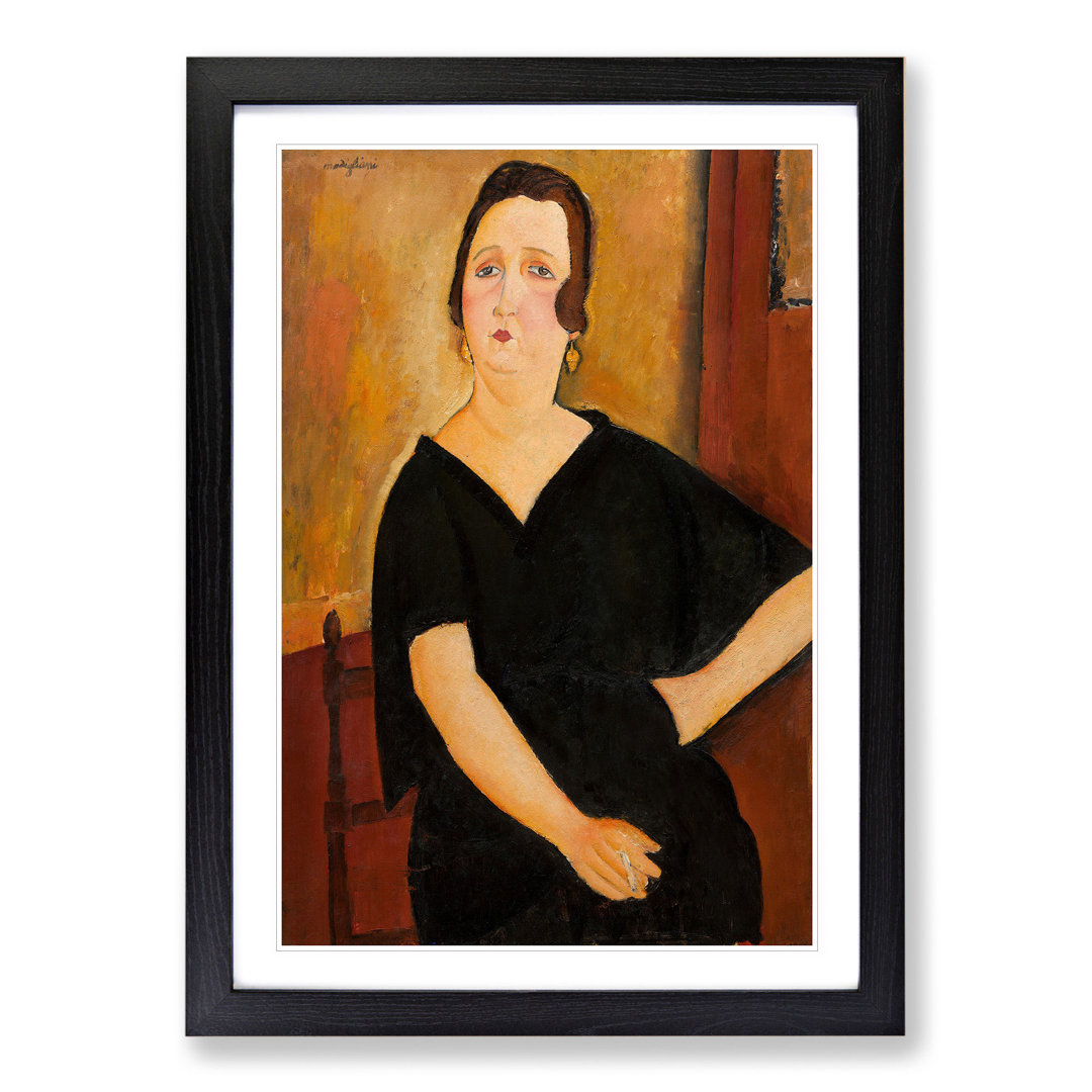 Portrait of a Woman Vol.7 by Amedeo Modigliani - Framed Print