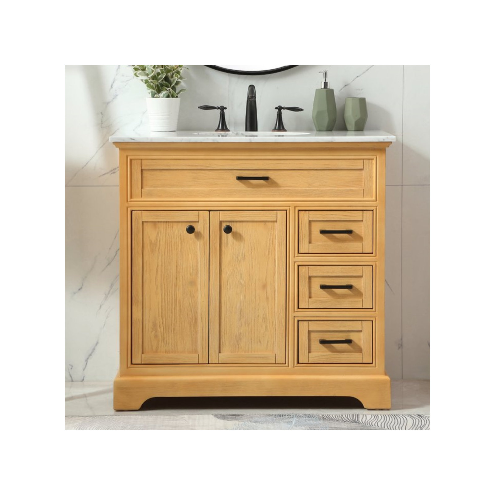 Hermes 36'' Single Bathroom Vanity, Natural