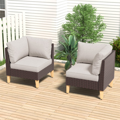 Tuule Patio Accent Chair with Cushions