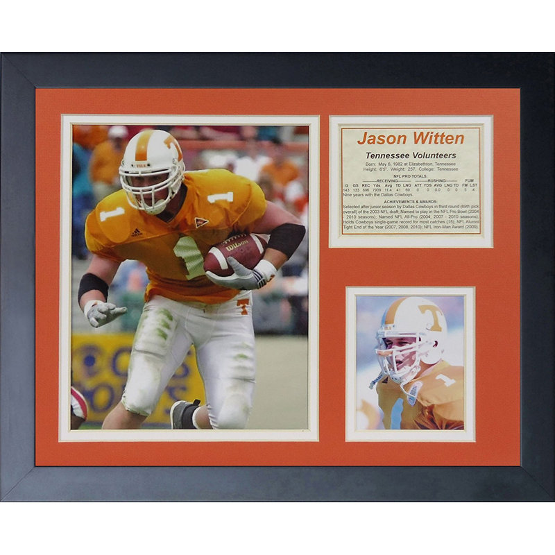 Souvenirs encadrée jason witten-tennessee