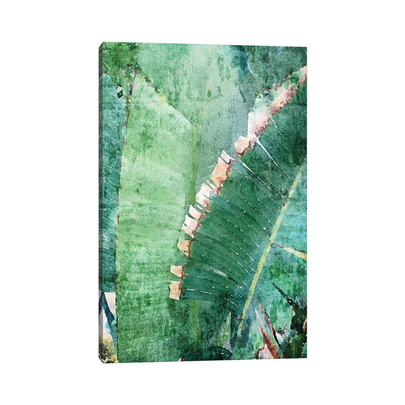 Palm Leaves In The Sun I by Irena Orlov - Wrapped Canvas Painting, 20.32 cm H x 30.48 cm W