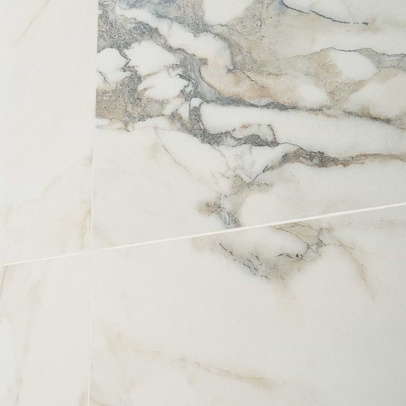 Dreamstone 24X24 Matte Porcelain Tile, Calacatta Rustico Matte