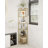 Caterino Corner Shelf Stand, Glass Bookshelf Bookcase, Bathroom Organizer, Plant Stand, Steel Frame, Tempered Glass, Modern Style for Living Room, Bathroom, Kitchen-1504562880-1525654541