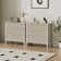 Grande commode 3 tiroirs Amberrae, ensemble de 2