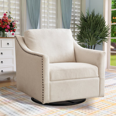Kamiyla Upholstered Swivel Armchair