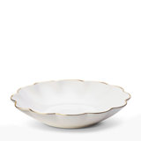Scalloped 6.9" Bone China Appetizer Plate