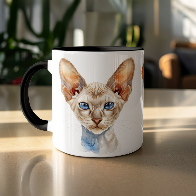 Ceramic Coffee Mug, 4, Black