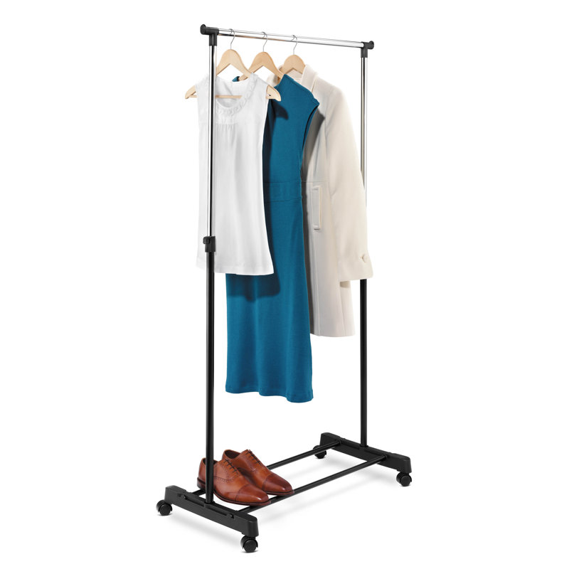 Parinaaz 33'' Metal Rolling Clothing Rack