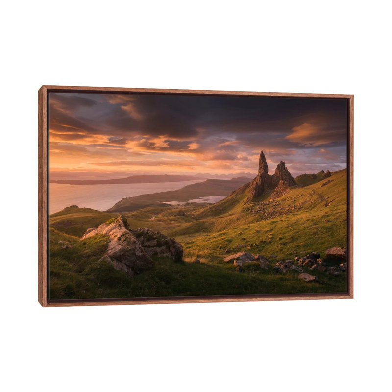 Scotland VI by Daniel Kordan - Print on Canvas, Classic Brown Wood Framed, 101.6 cm H x 66.04 cm W