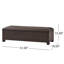 Banc de rangement en osier