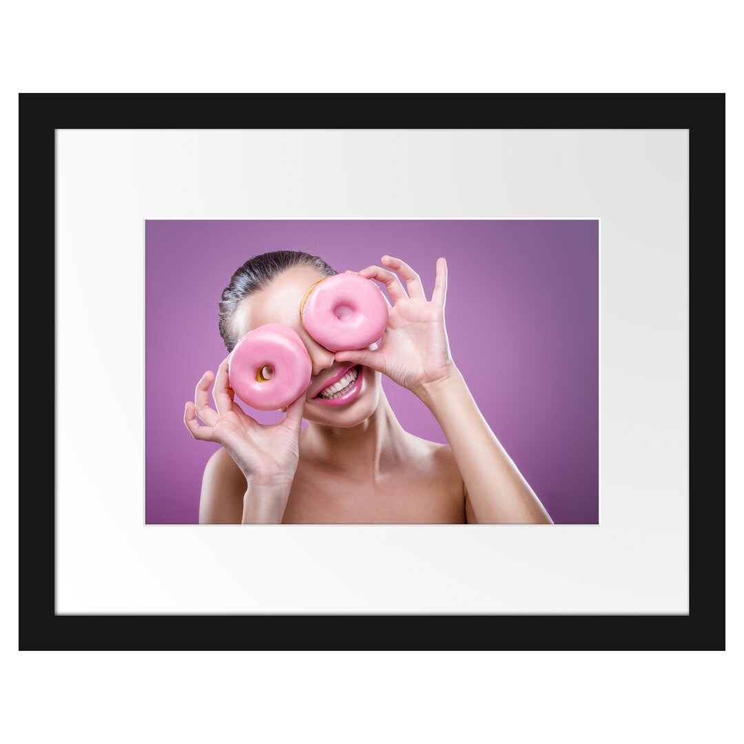 Gerahmtes Poster Lustige Donuts