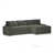 Mondo Gunmetal with Spark Onyx pillows