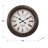 Celestine Round Wall Clock in Brown, Transitional Style