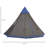 Outsunny 12Ft Camping Tent 6-7 Person 4 Season With 8 Mesh Windows, Outdoor Teepee Tent With Waterproof Material For Family And Friends Camping