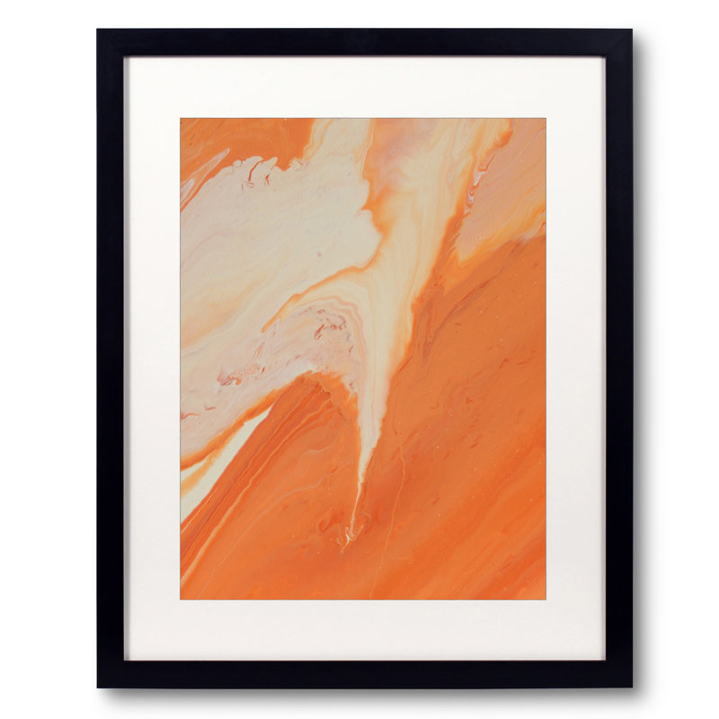 Firefall par Will Birdwell - Peinture, H 21,25 po x l 17,25 po, Papier avec cadre noir