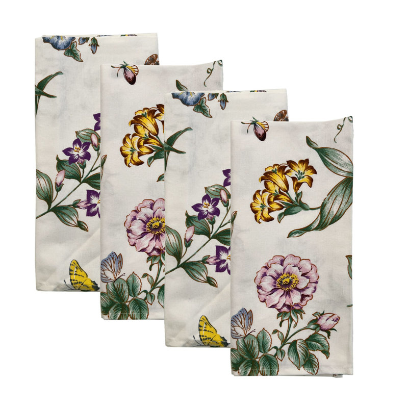 Serviettes de table 19 po x 19 po Lenox Butterfly Meadow