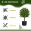 Ensemble de 2 plantes artificielles décoratives, plantes artificielles pour la maison, vert