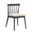 Chaises de salle à manger pliantes rustiques 2 pièces avec structure en bois massif gris, style traditionnel rétro, dossier à lattes ergonomique et confortable, assemblage simple pour une utilisation extérieure dans le jardin, installation rapide et facile-9655080