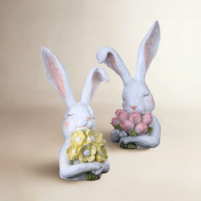 Fletcher Thoughtful Bunny Figurine