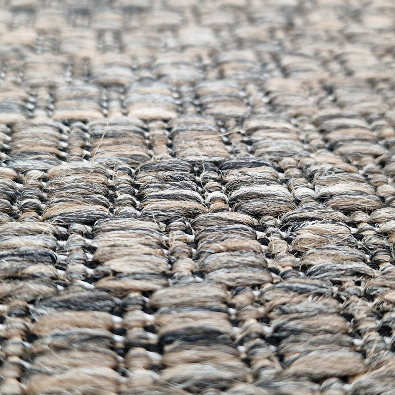 Non Slip Border Rug Flat Weave Kitchen Living Room Carpet, Taupe , Rectangle 160 x 225 cm