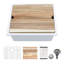 Évier de cuisine en quartz composite encastrable en quartz-106480111