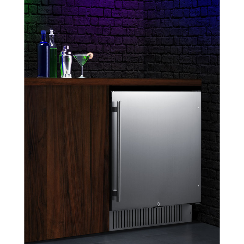 Summit 27-Inch Stainless Steel Undercounter Compact Refrigerator