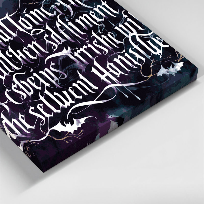 Art d'Halloween sur toile, citations d'Halloween, H 32 po x l 32 po