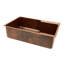 33" Hammered Copper Single Basin Kitchen Sink w/ Space For Faucet