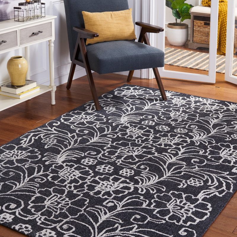 Tapis floral touffeté à la main Marbella, Rectangle de 5 pi x 8 pi