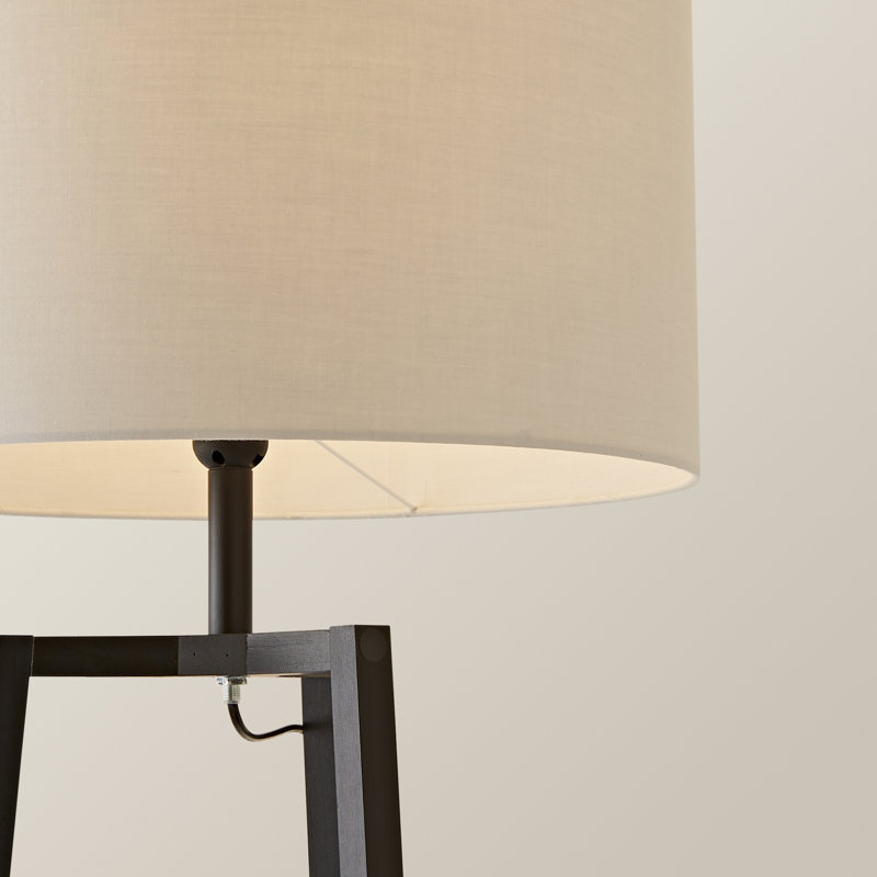 Aidrian 155cm Tripod Floor Lamp, Black, Yes, Grey