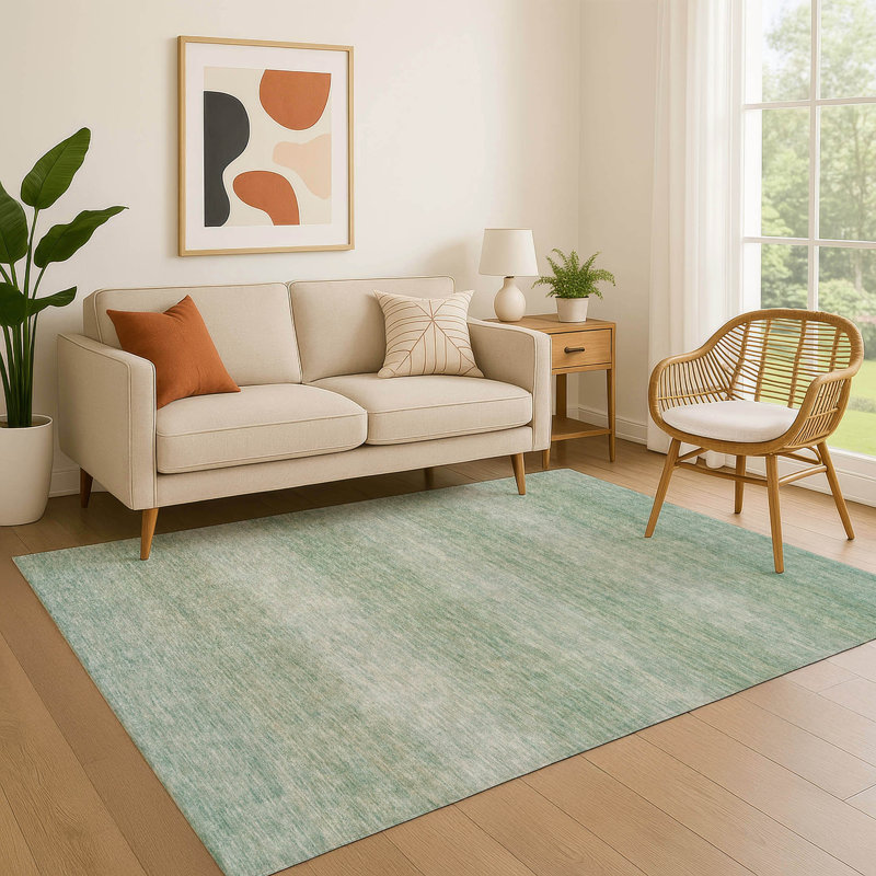 Premium Machine Washable Lubbers AMF1733 Stripe Rug, Rectangle 3' x 5'