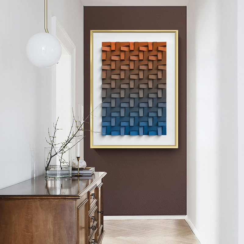 " Abstract Geometry ", 24" H x 16" W