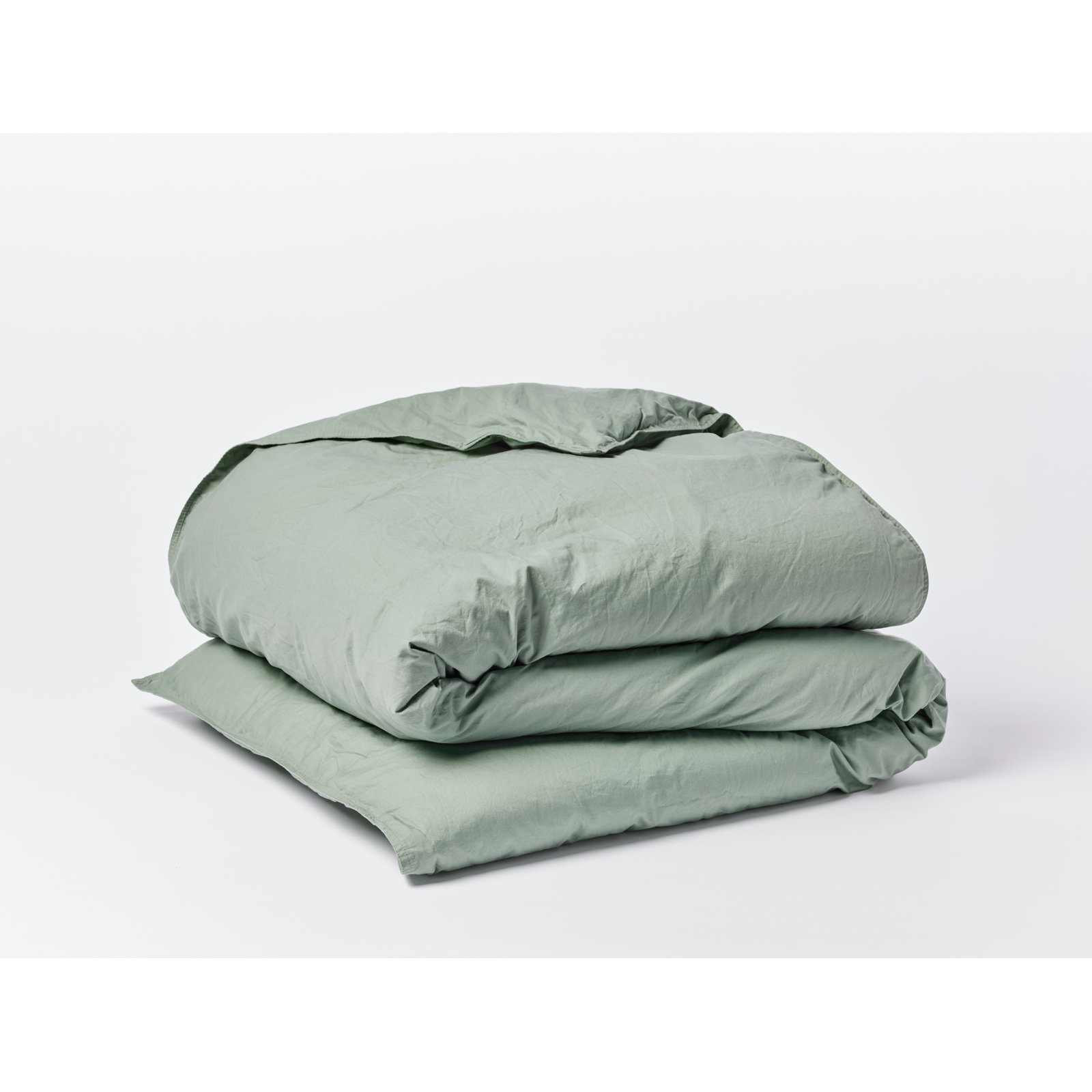 Organic Cotton Duvet Cover Set, King/Cal King Duvet Cover, Sage