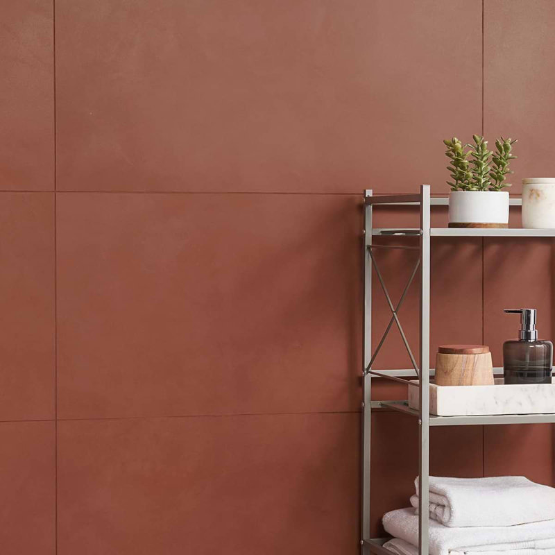 Clay Awake Gray 16X32 Matte Porcelain Tile, Grace Red